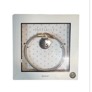 NIB Modern Expressions Monogram Bangle Bracelet Letter S